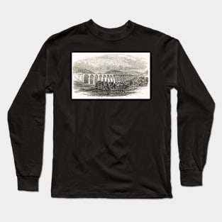 The Great Dee Railway Viaduct 1848 Long Sleeve T-Shirt